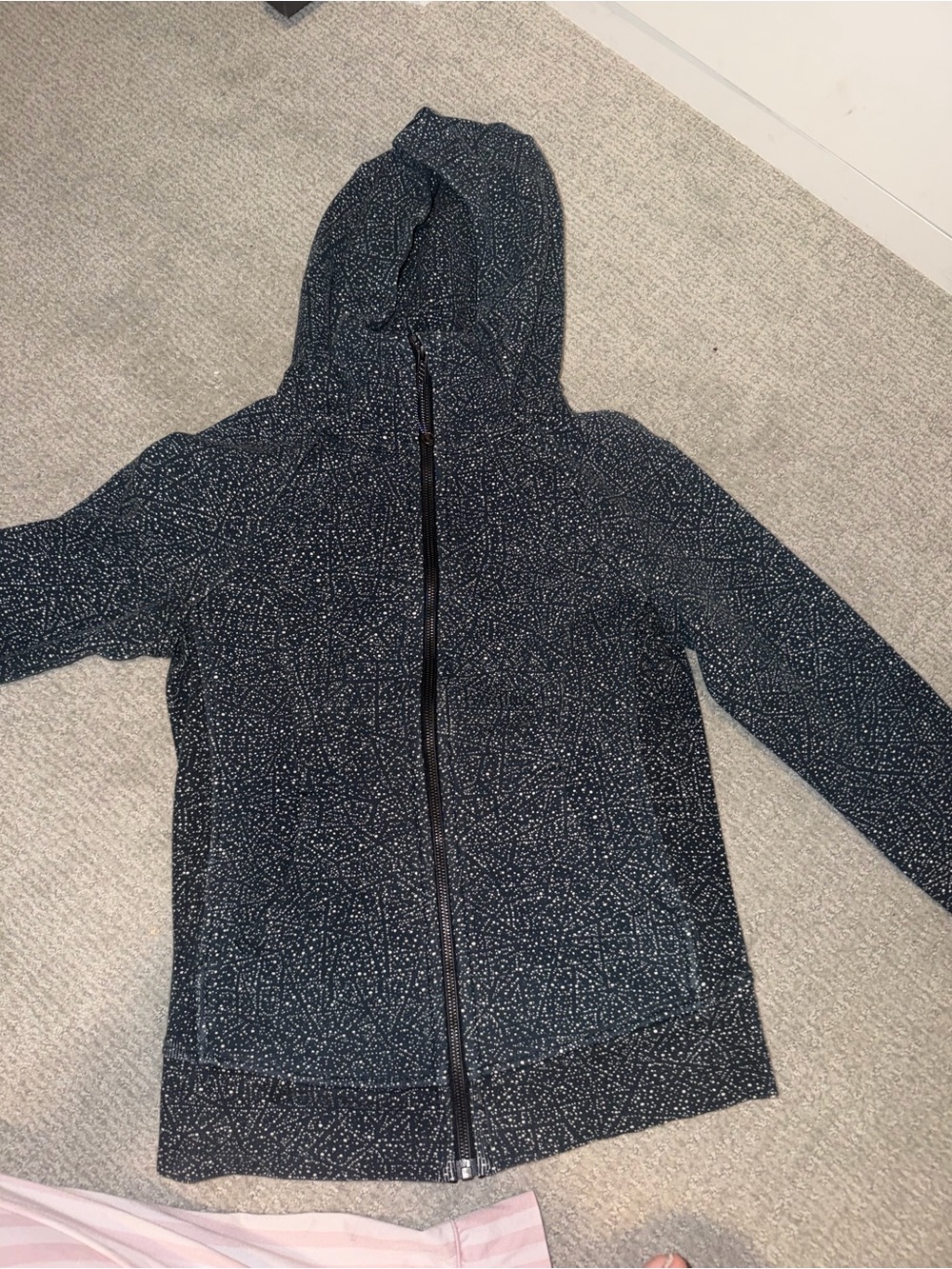 Lululemon black and white zip up
